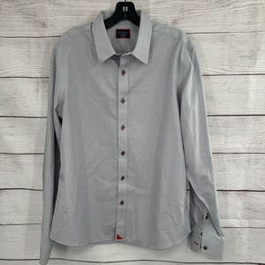 UNTUCKit Shirt Mens Large Gray Slim Fit Button Down Dress Rubican WF Casual